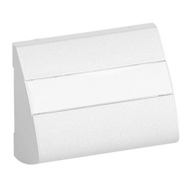 Fedlap kábelbevezetőhöz felir. fehér