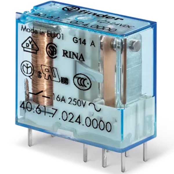 Relé 24V DC 1Z-1NY 16A
