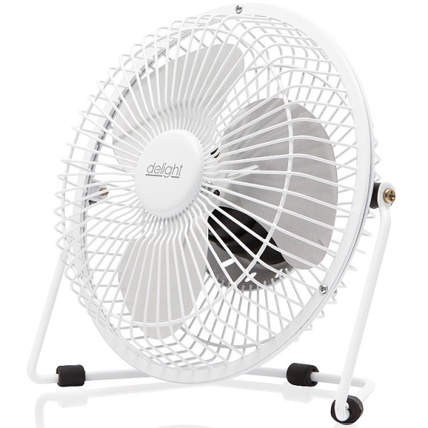 Ventilátor USB mini 18x20cm fehér