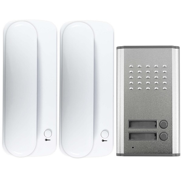 Kaputelefon 2L 4+N fk alu/fehér