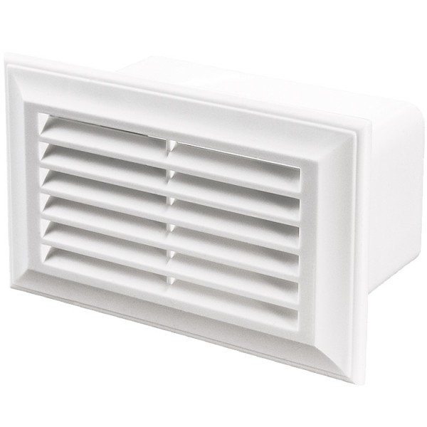 Szellőzőrács 60x204 fehér műanyag