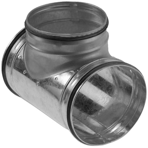 Elszívó merevcső D315mm T-idom fém