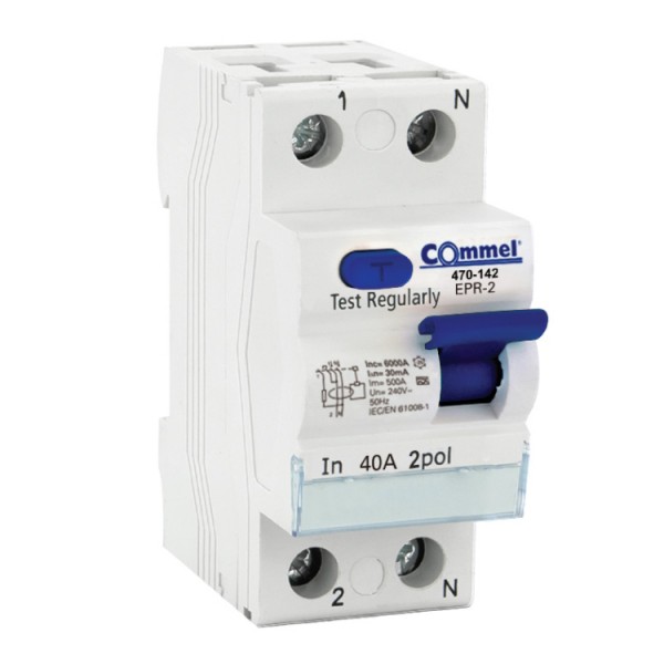 Áram-védőkapcsoló 2P 40A 30mA A