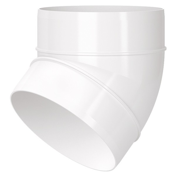 Elszívó merevcső D125mm könyök 45°