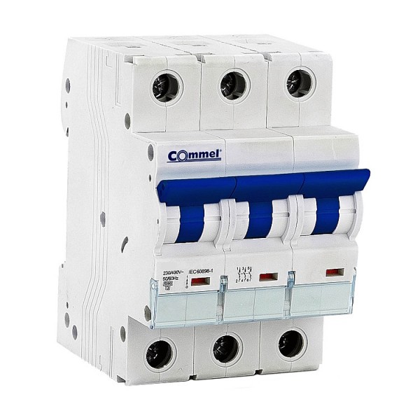 Kismegszakító 3C 16A 6kA (motorvédő)