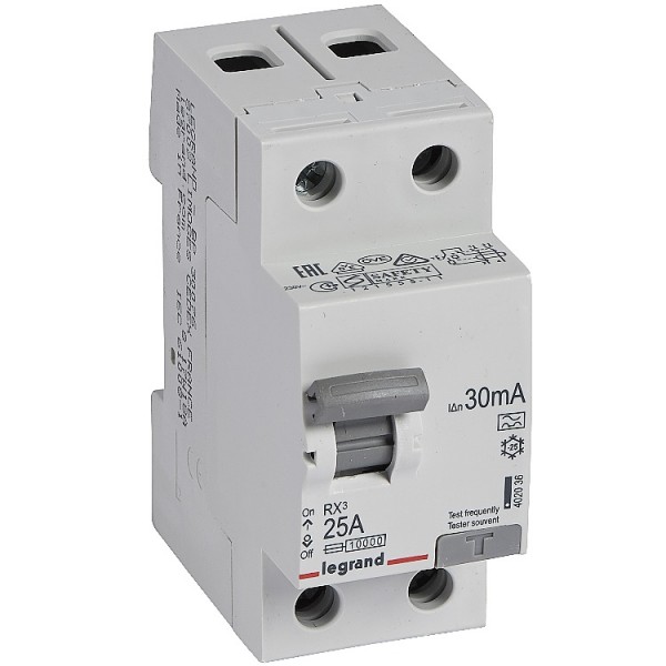 Áram-védőkapcsoló 2P 25A 30mA A