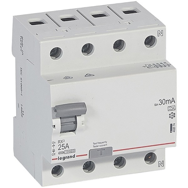 Áram-védőkapcsoló 4P 25A 30mA A