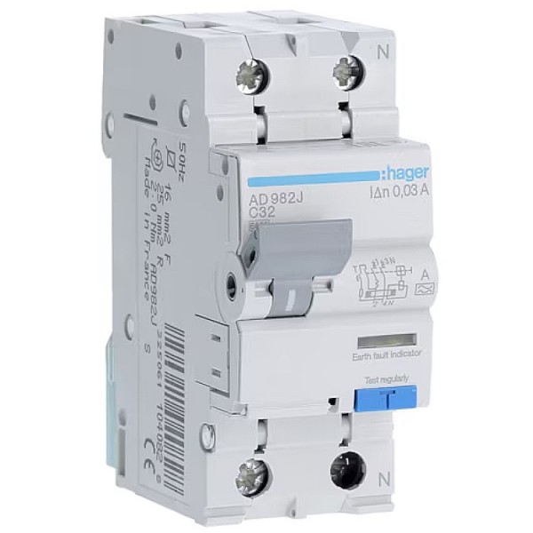 Kismegszakító+áramvédő 1C+N 32A 30mA A