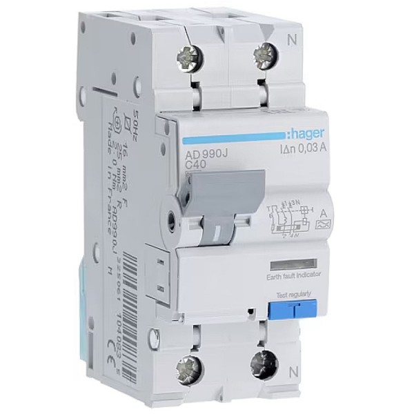 Kismegszakító+áramvédő 1B+N 6A 30mA A