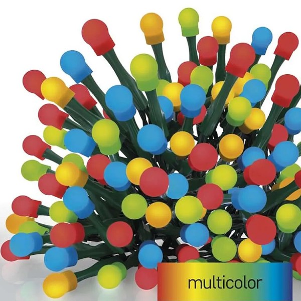 Fényfüzér 200LED multi 20m kült. SW.T