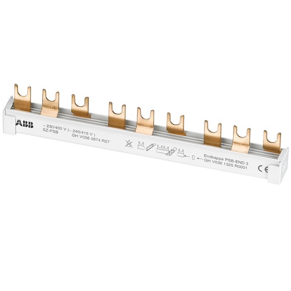 Bekötősín villás 3p 17,5mm 16mm2 12mod