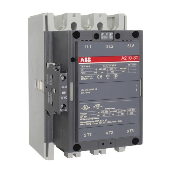 Mágneskapcsoló 110kW 230VAC 3Z-0NY/1Z-1N