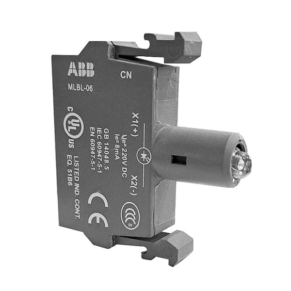 Jelzőlámpa modul LED 220V DC piros