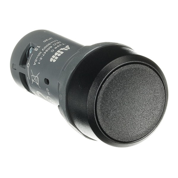 Nyomógomb+érintkező 1z-1ny fekete