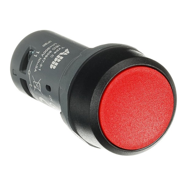 Nyomógomb+érintkező 1ny piros