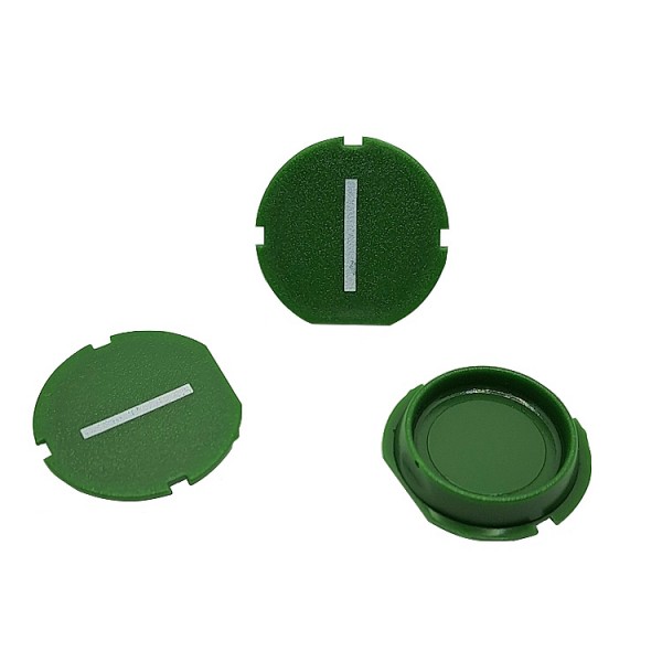 Nyomógomb jelölő sapka zöld I