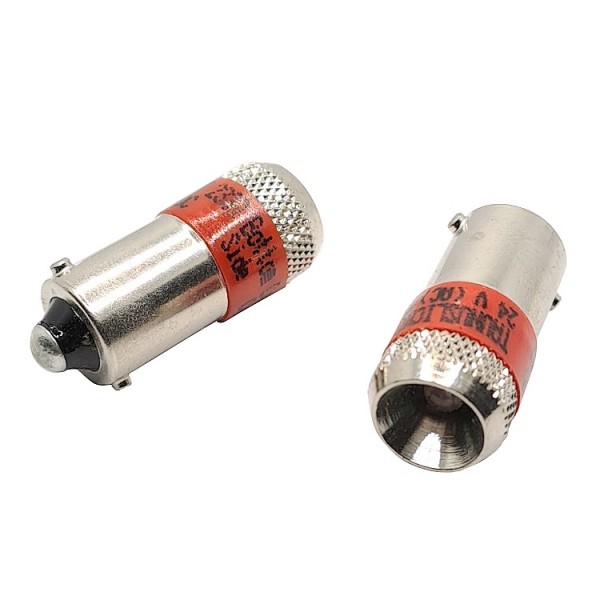 LED Ba9s 230V piros ABB nyomógombhoz AC