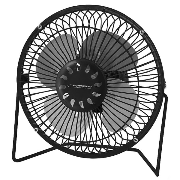 Ventilátor USB mini 18x20cm fekete