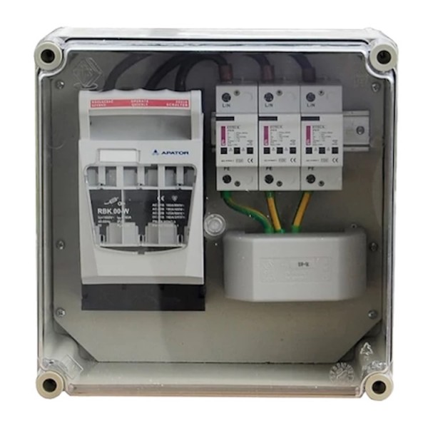 Műanyag tokozott 300x300x170 T 160A+tulf