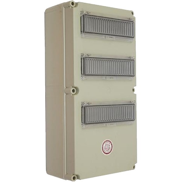 Elosztószekrény fk.36ÁK IP65 Á.ony