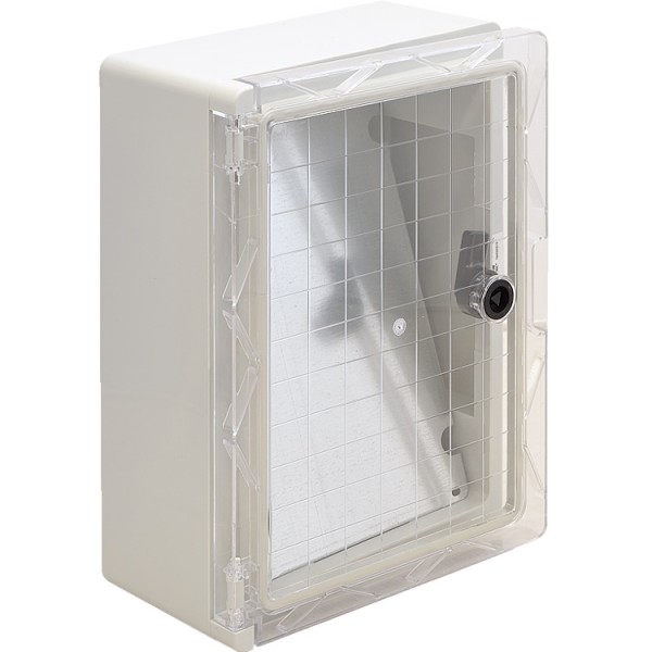 Műanyag szekrény 330x250x130 IP65 átl.