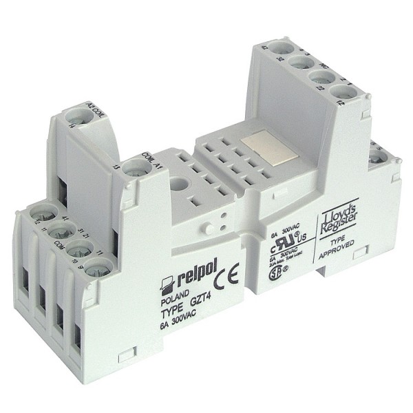 Relé foglalat TS35 14 lábú 76,3x27x42,5