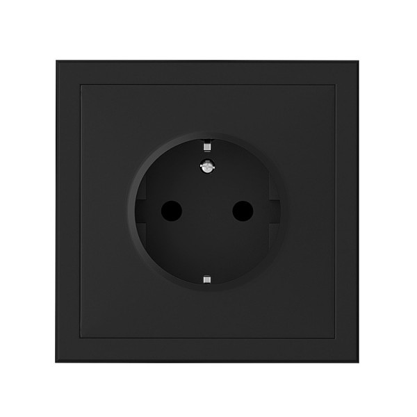 Dugalj s 2p+f csavaros bekötés fekete