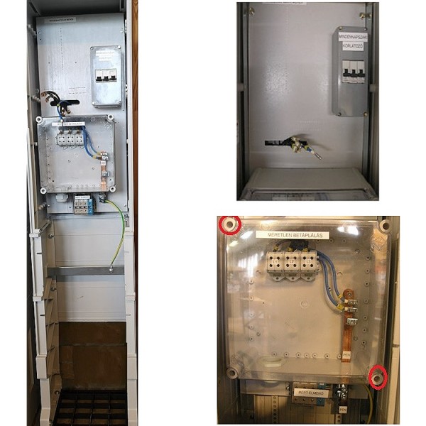 Mérőszekrény 1mérő M63.80A földkáb.álló