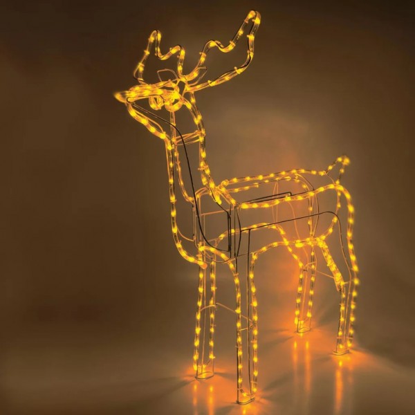 Rénszarvas 160LED melegfehér 100cm IP44