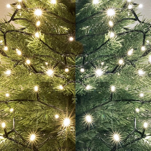 Fényfüzér 300LED meleg/hideg 21m kült.GR