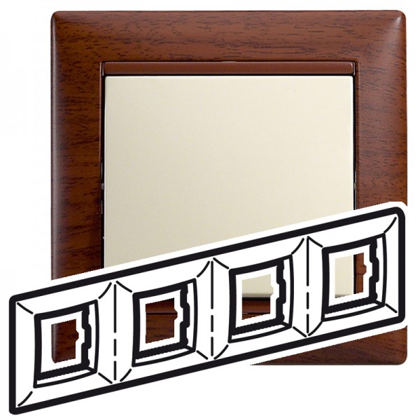 Keret 4-es u ébenfa dekor