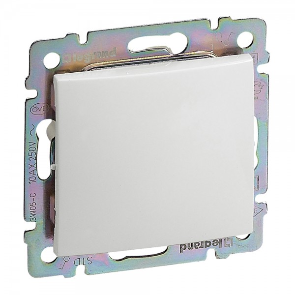 Kapcsoló s 1p nyomó fehér