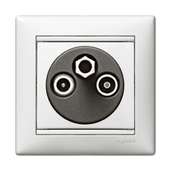 Dugalj s TV-RD-SAT végzáró 1,5dB fehér