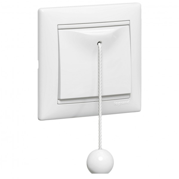 Kapcsoló s 1p+nyomó+húzókapcsoló fehér