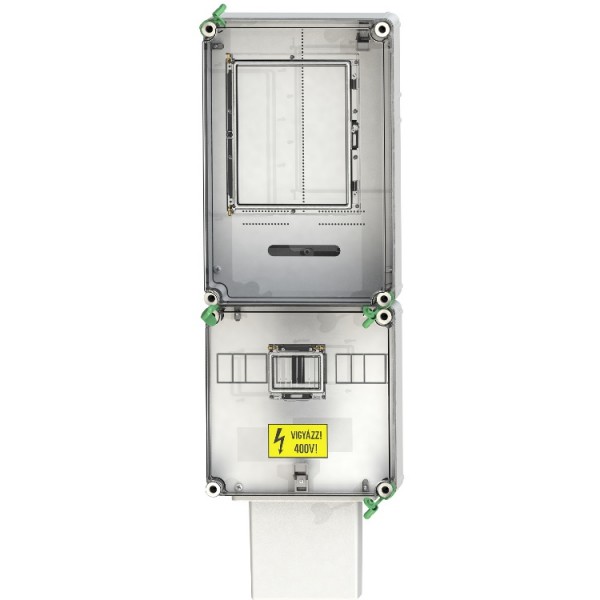 Mérőszekrény 1mérő M63.80A földkáb.fali