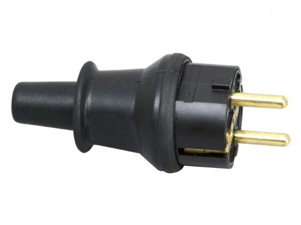 Dugvilla 2p+f gumis fekete (törésgátlós)