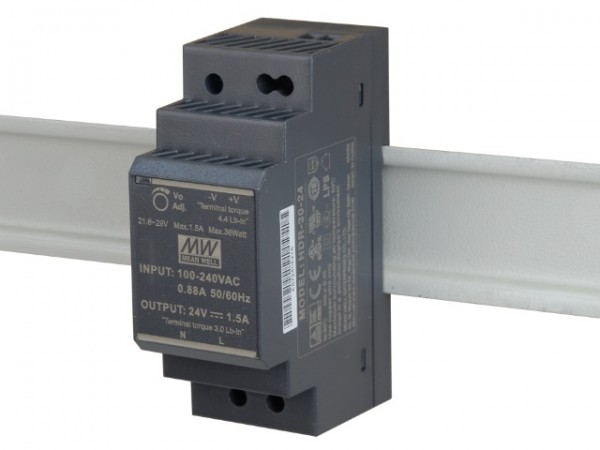 Tápegység 230/24VDC 36W 1,5A TS35
