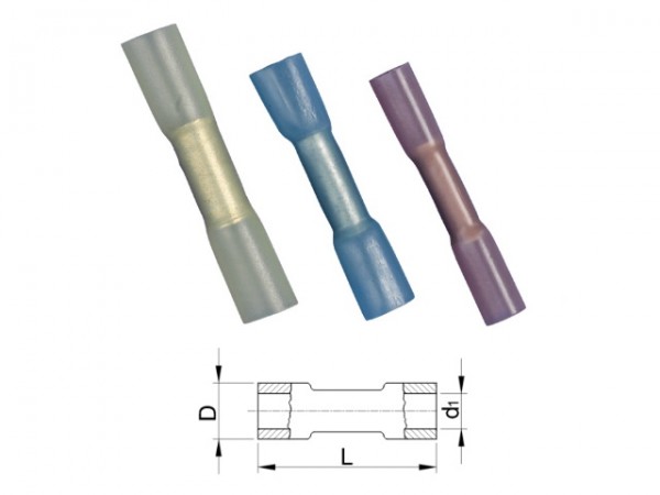 Szigetelt toldóhüvely 4-6mm zsugor