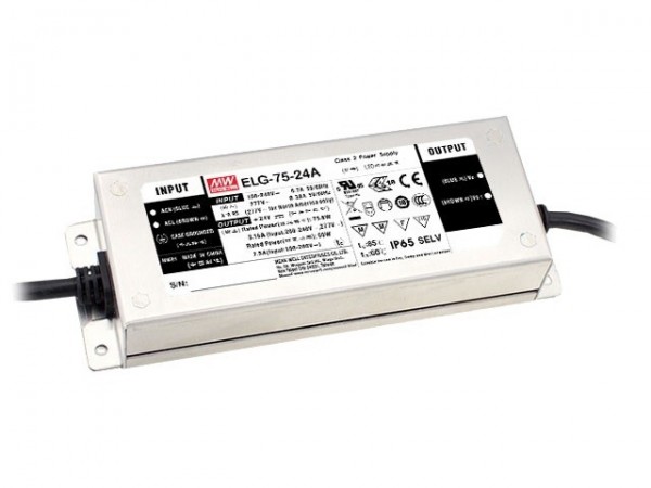 Transzformátor LED 230/24VDC 75W IP67