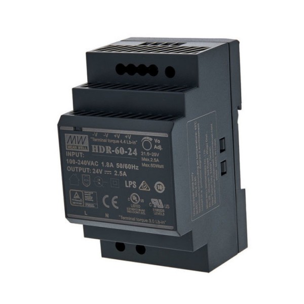 Tápegység 230/24VDC 60W 2,5A TS35 DIN