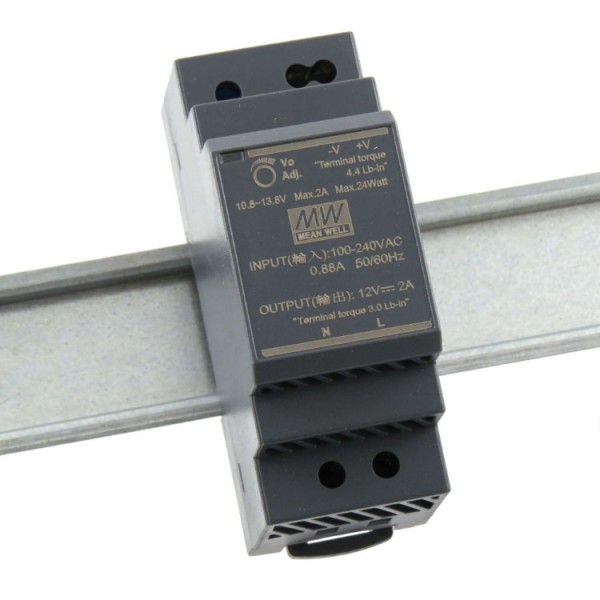 Tápegység 230/12VDC 24W 2A TS35