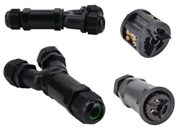 Kábelösszekötő kültéri Y 3x0,5-4mm2 IP65