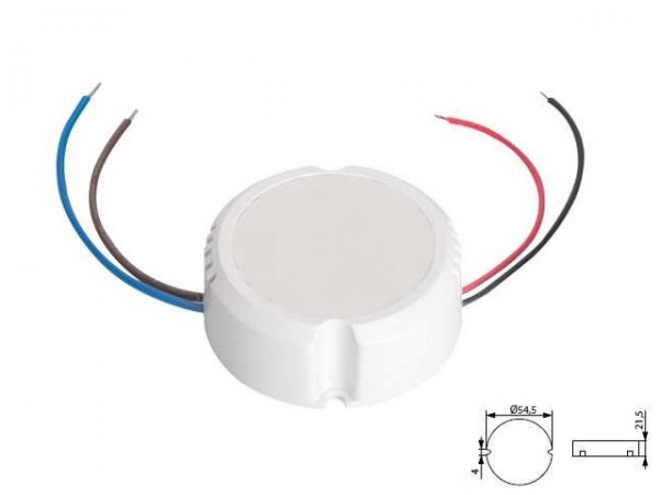Transzformátor LED 230/12VDC 15W IP20
