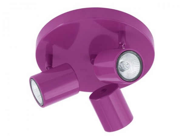 Lámpatest GU10 2,5Wx3 rózsaszín ESPOLLA