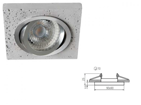 Dekorációs keret szürke CEMIN