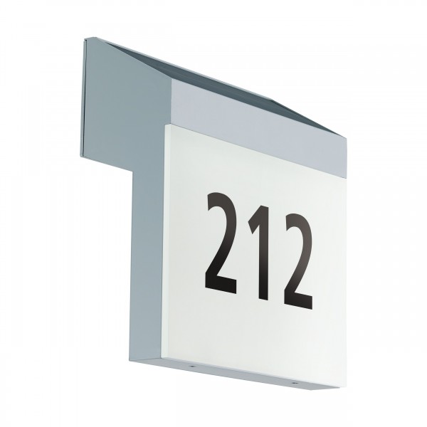 Szolár házszámvilágító LED 2W szürke LUN