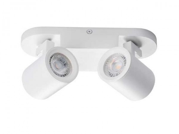 Lámpatest GU10 35Wx2 fehér LAURIN