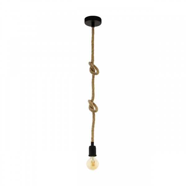 Függeszték E27 60W fekete RAMPSIDE