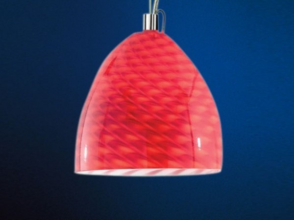 Függeszték E14 40W nikkel/piros LARISA