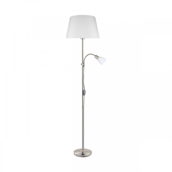 Állólámpa E27 60W+E14 40W króm CONESA